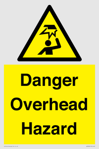 Danger Overhead Hazard